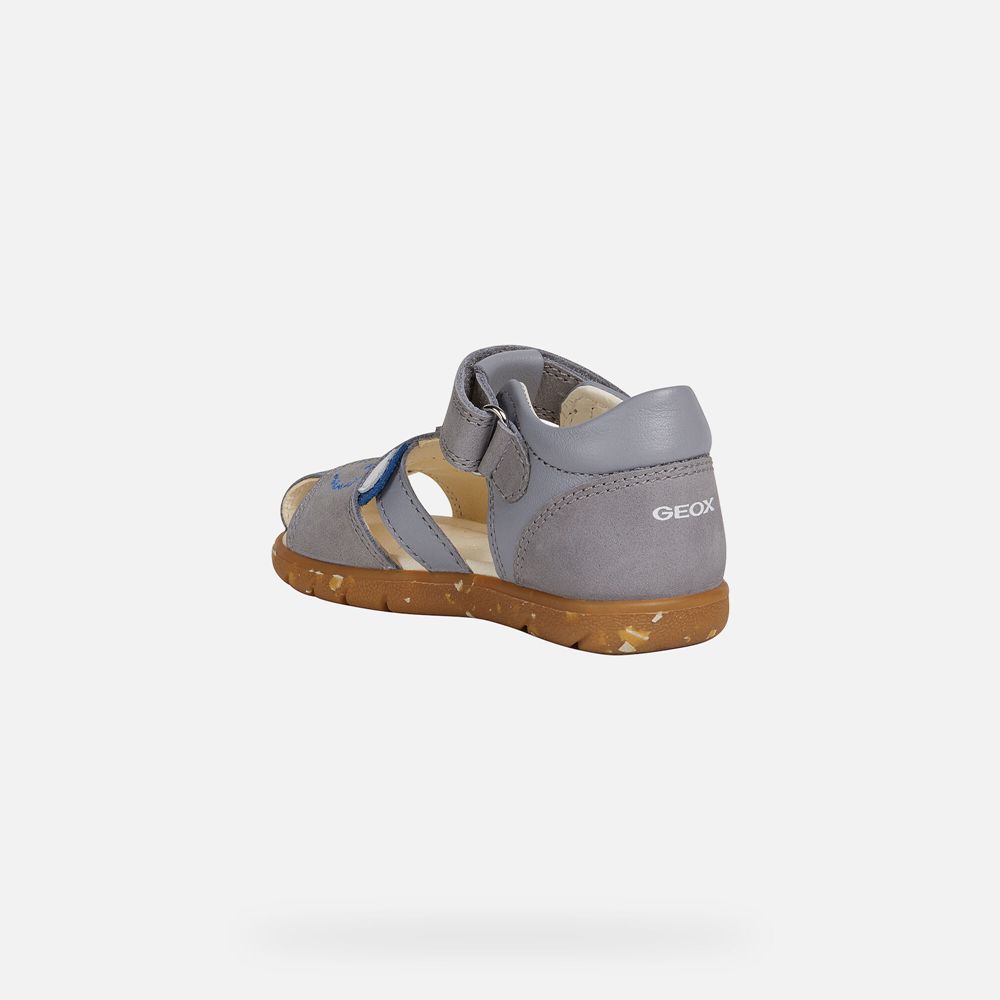 Geox Sandals Grey Alul Boy - Geox Baby Shoes - DIFRPM812